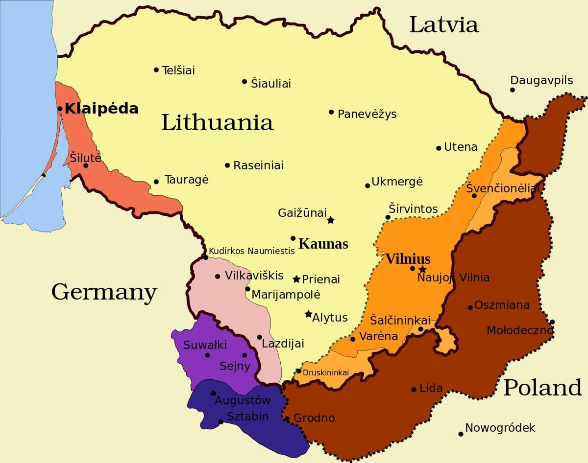 картата на каунас, Литва