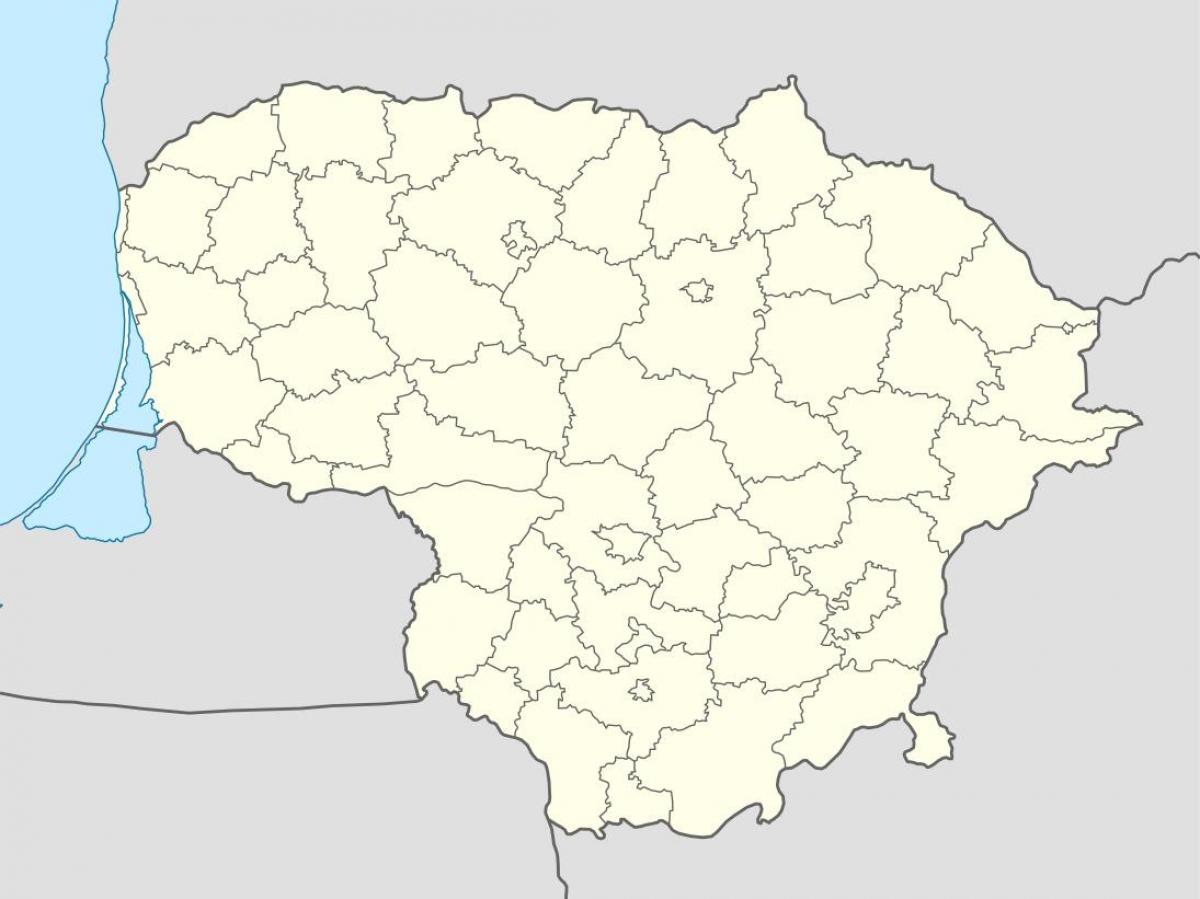 Карта на Литва вектор