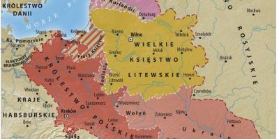 Карта на Великото херцогство Литва
