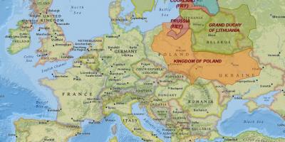 Карта на Литва история